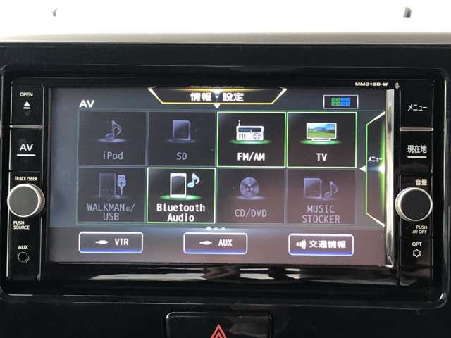 オーディオソースも多彩です。Bluetoothも◎