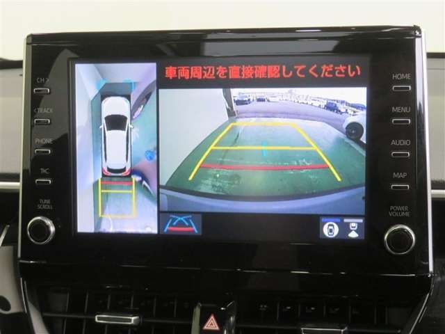 パノラミックビューモニター搭載。カメラで車両周囲の状況を映し出すため、狭い場所での駐車などに役立ちます。