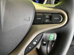 【クルーズコントロール】高速道路もラクラク走行。アクセルを離しても一定速度で走行ができ、長距離運転時の負担を軽減！加速・減速も簡単なスイッチ操作で調整できます。