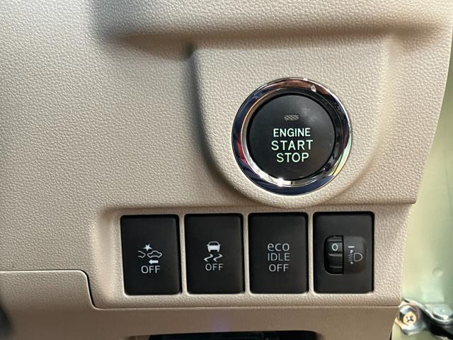 プッシュボタンスタート付だから、ラクラクエンジン始動！