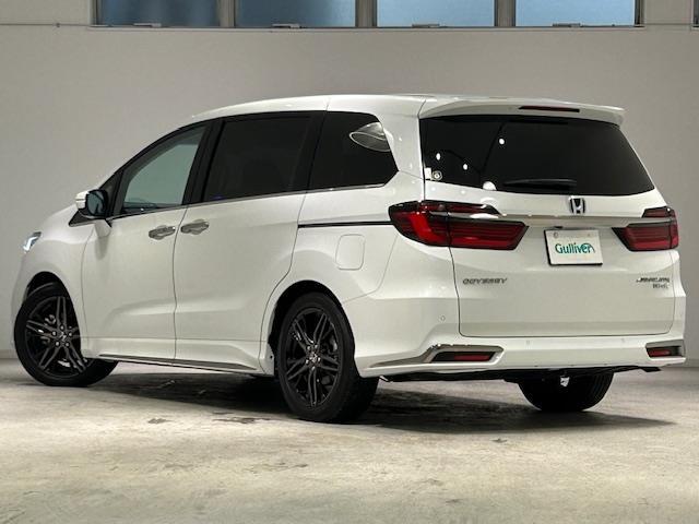 お車を左後ろから見るとこのような感じになります。テールランプやドアバイザー等装備品を確認できます。
