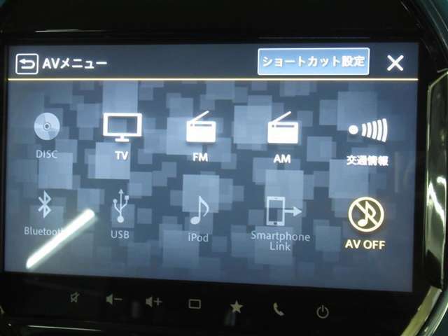 ディスプレイオーディオを装備。スマホとクルマをつなぐことで、これまでのナビに加えて、いろんなサービスが楽しめます。