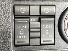 【両側パワースライドドア】スマートキーや運転席のスイッチで後席両側スライドドアの開閉が可能♪電動だから力を入れてドアを開ける必要が無く、小さなお子様でも簡単に開け閉めでき快適です♪