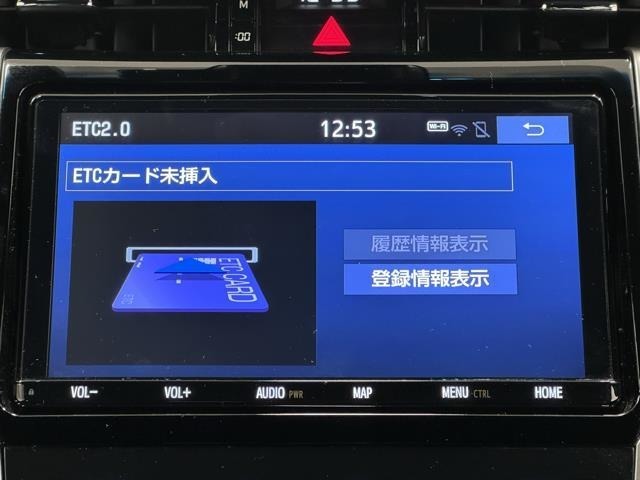 ナビ画面に連動したETCを装備しています。　過去に利用した利用料金も一目で分かって、とっても便利です。　ETCの抜き忘れ、挿し忘れも警告してくれるので安心ですね。