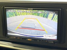 【バックカメラ】駐車時に後方がリアルタイム映像で確認できます。大型商業施設や立体駐車場での駐車時や、夜間のバック時に大活躍！運転スキルに関わらず、今や必須となった装備のひとつです！