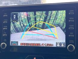 【バックカメラ】駐車時に後方がリアルタイム映像で確認できます。大型商業施設や立体駐車場での駐車時や、夜間のバック時に大活躍！運転スキルに関わらず、今や必須となった装備のひとつです！