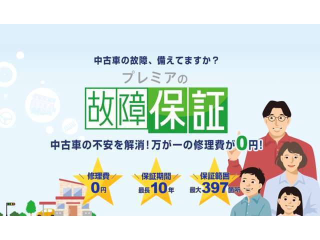 Aプラン画像：【大好評！リニューアルされた、プレミアの故障保証】　保証対象部品と保証期間が異なる、「Lプラン」、「Mプラン」、「RSプラン」の3プランをご用意！ハイブリッド機構もしっかりと対応しております。