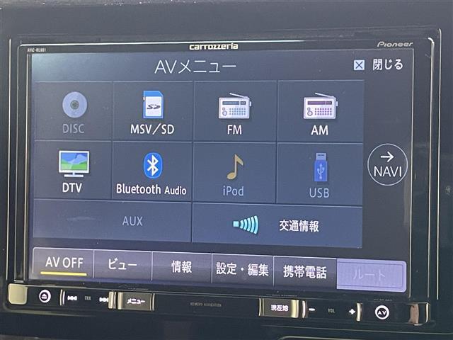 【ナビゲーション】Bluetooth、TV等のAV機能も豊富！HDMI接続等は、ナビの機種によってオプション対応可能です。ご相談ください。