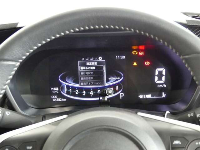 見やすく表示されるようにまとまったメーターです。