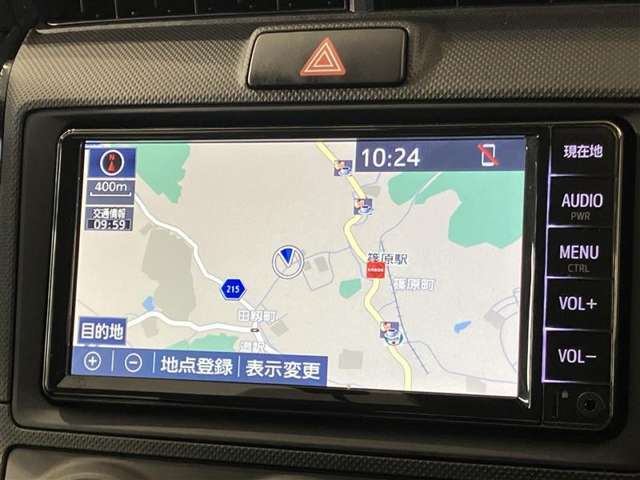 トヨタ純正SDナビ装着車です。トヨタ純正ならではのシンプルでカンタン操作が魅力です！　フルセグ/DVDビデオが視聴可能です♪