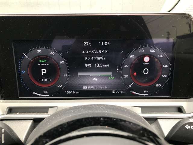 いろんな機能が備わっているフル液晶メーターで運転もわくわくします♪♪