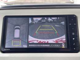 まるで上から見下ろしたようなパノラマモニター（全方位モニター）があるので、バック駐車が苦手な女性にもバッチリ！ぶつける心配が減るってすごくストレスフリーで、なおかつ経済的ですよ。