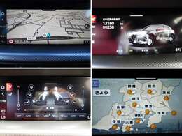 センターに組み込まれた8.8インチの大型ディスプレイは、各種メディアの操作、車両状態のモニタリング、ドライビングスタイルの管理など様々な情報を表示