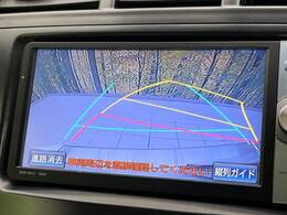 【バックカメラ】駐車時に後方がリアルタイム映像で確認できます。大型商業施設や立体駐車場での駐車時や、夜間のバック時に大活躍！運転スキルに関わらず、今や必須となった装備のひとつです！