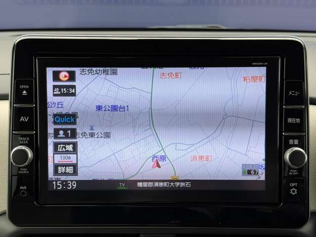 【ナビ】ナビが付いているので、知らない道でも安心して運転できますね！