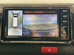 【アラウンドビューモニター】全周囲カメラで危険察知。狭い駐車場でも安心して駐車できますね。