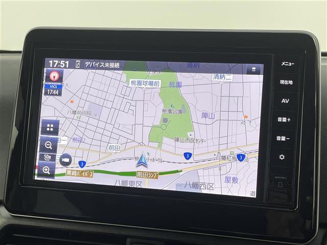 【純正ナビ】専用設計で車内の雰囲気にマッチしたナビが装備されています！利用時のマップ表示は見やすく、いつものドライブがグッと楽しくなります！