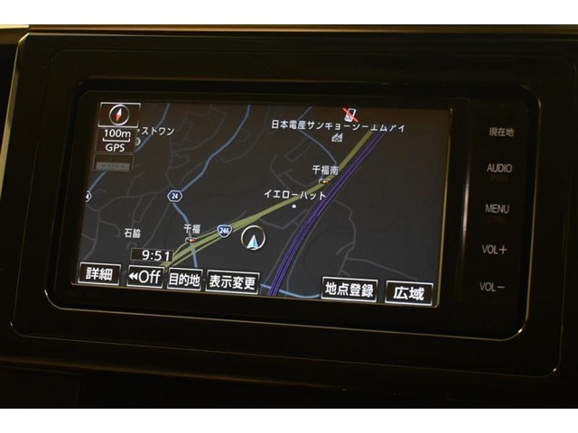 休日のドライブも簡単操作で目的地を設定でき、迷わず目的地まで案内してくれるナビゲーションです♪