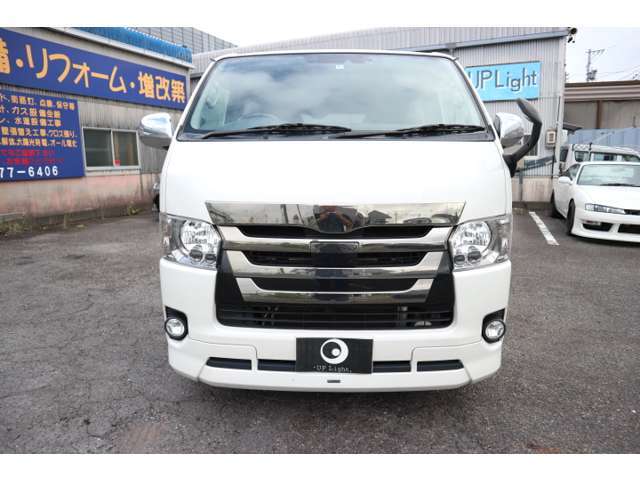 トヨタ ハイエースバン 2 8 スーパーgl ダークプライム ロングボディ ディーゼルターボ 18年 7 7万キロ 愛知県 Up Light Carview