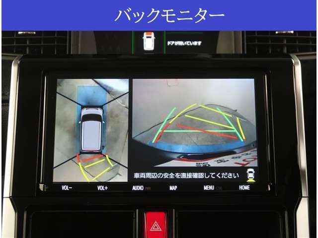 【カメラ】全方位カメラ（フロント、リヤ、サイド）が付いていますので、車庫入れ時などの死角もなく安心です。