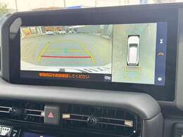 【全周囲カメラ】全周囲カメラがついているので駐車が苦手の方でも安心して後退可能です！ガイドラインも表示されます！クリアランスソナーと合わせて、カメラと音で周囲を確認しながら駐車が可能となっております！