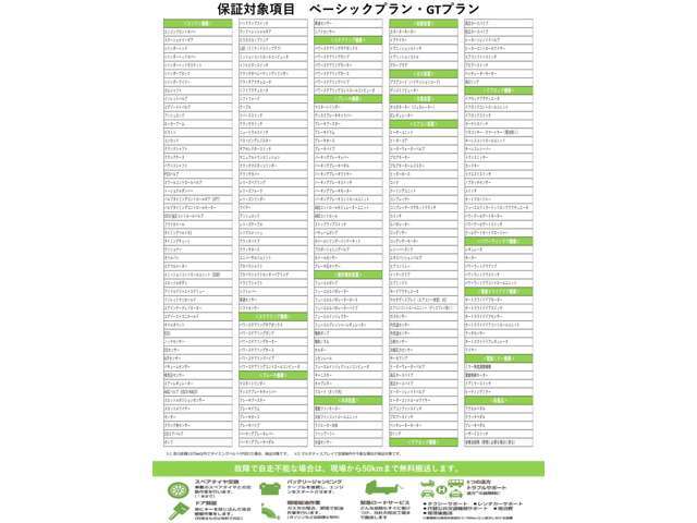 1年無料での保証内容です。追加料金で3年まで可能です。詳しくは店頭まで。