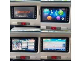 ダイハツ純正ナビがついております。シンプルで使いやすいナビです。TVはワンセグです。