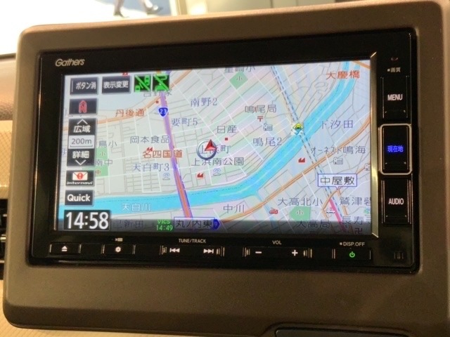 ギャザズナビ搭載です。知らない道も安心ですね！