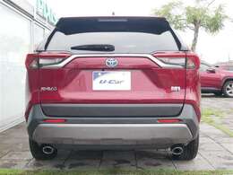 真後ろから見た状態です。