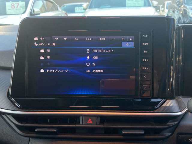 ナビゲーションはAV関連も充実しております。　TVは勿論Bluetooth接続で音楽も楽しんでいただけます。