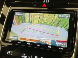 【バックカメラ】駐車時に後方がリアルタイム映像で確認できます。大型商業施設や立体駐車場での駐車時や、夜間のバック時に大活躍！運転スキルに関わらず、今や必須となった装備のひとつです！