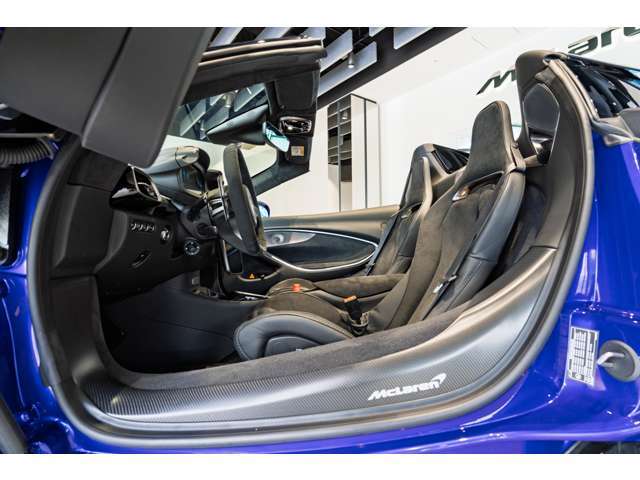 シルトリムはMcLarenロゴ付き艶消しカーボンファイバーとなっております。