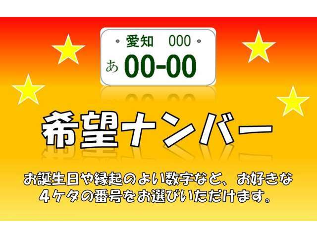 Aプラン画像：お車のナンバーをお好きなナンバーへ♪記念日や誕生日などなど♪※人気ナンバーは抽選になります。