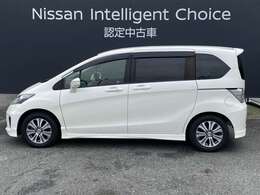 フリードの横からの画像です。当店は全車　整備・保証付なので安心してご検討頂けます。次の画像でもお待ちしております。