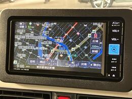 ダイハツ純正ナビゲーションを装備しています☆TVは画像がきれいなフルセグになっていてスマホに入っている音楽もBluetoothで繋いで楽しんでいただけます☆