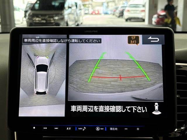 【全方位モニター】 クルマを上空から見下ろしているかのように、直感的に周囲の状況を把握できます。