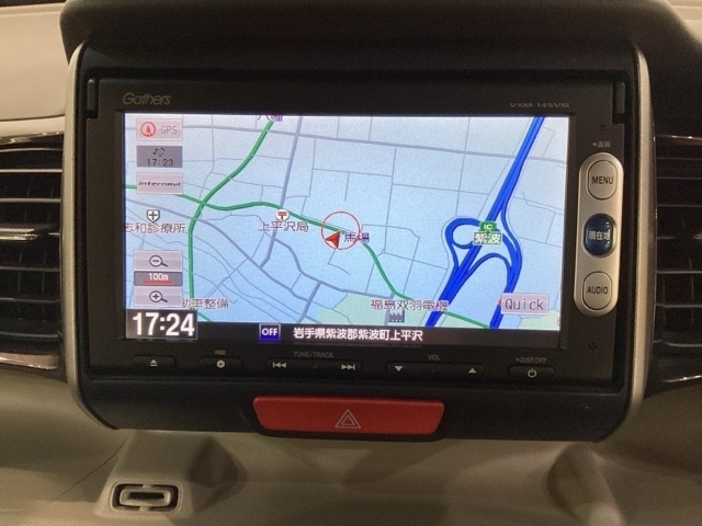 ナビゲーションはワンセグTV対応のGathers純正メモリーナビを搭載しています。