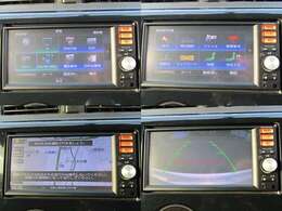 純正メモリーナビ・フルセグ・CD・ミュージックプレイヤーの接続が可能です。バックカメラ付きなのでバック駐車も安心です。