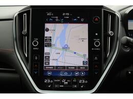 11.6インチセンターインフォメーションディスプレイは地図画面が大きくて見やすい♪