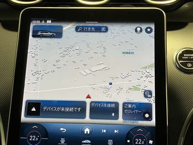 高精細なディスプレイでとてもクリアで認識しやすいです。また、分かりやすいアニメーション表示で車両設定等を簡単に設定できます。