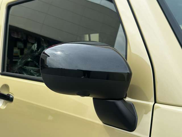 ブラックマイカメタリック塗装のサイドミラー♪