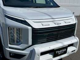 JAOS LEDグリルをホワイトのラプター塗装◎