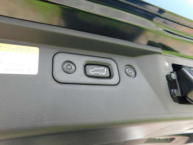 セーフティー機能付きエレクトリックテールゲートは運転席からのスイッチ操作やリモコンで自動開閉が可能です☆障害物に当たると自動的に反転する安全機能も付いてます♪
