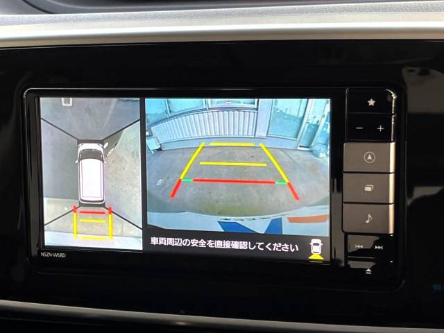 【パノラマモニター】専用のカメラにより、上から見下ろしたような視点で360度クルマの周囲を確認することができます☆死角部分も確認しやすく、狭い場所での切り返しや駐車もスムーズに行えます。