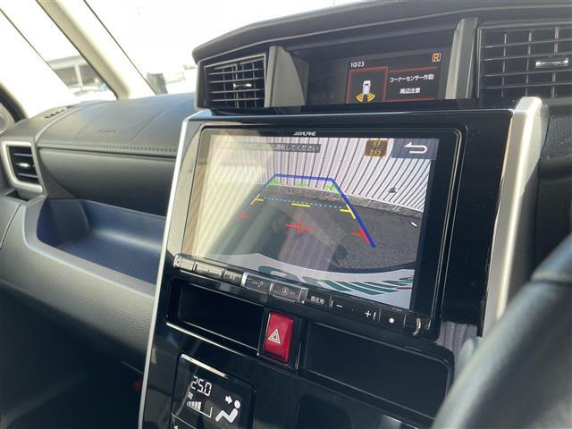 【バックモニター】後ろのカメラの映像がモニターに映し出されるので、後方の見えない死角や、障害物との距離感などもしっかり安全確認することができます！