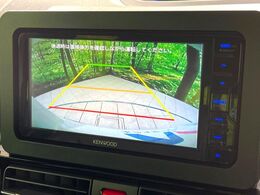 【バックカメラ】駐車時に後方がリアルタイム映像で確認できます。大型商業施設や立体駐車場での駐車時や、夜間のバック時に大活躍！運転スキルに関わらず、今や必須となった装備のひとつです！