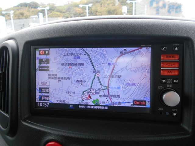 メモリーナビ（テレビ付）搭載で、初めての道や遠出でも安心です！