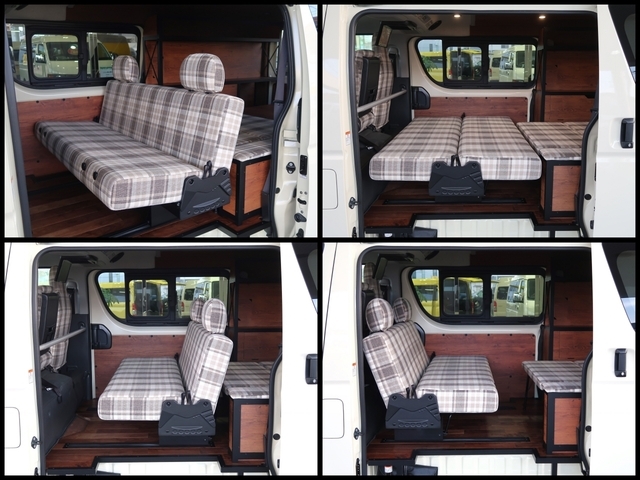 REVOシート　バタフライ式装着車両で様々な仕様に変更可能です！