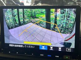 【バックカメラ】駐車時に後方がリアルタイム映像で確認できます。大型商業施設や立体駐車場での駐車時や、夜間のバック時に大活躍！運転スキルに関わらず、今や必須となった装備のひとつです！