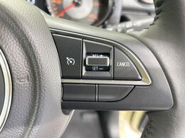 【クルーズコントロール】高速道路もラクラク走行。アクセルを離しても一定速度で走行ができ、長距離運転時の負担を軽減！加速・減速も簡単なスイッチ操作で調整できます。